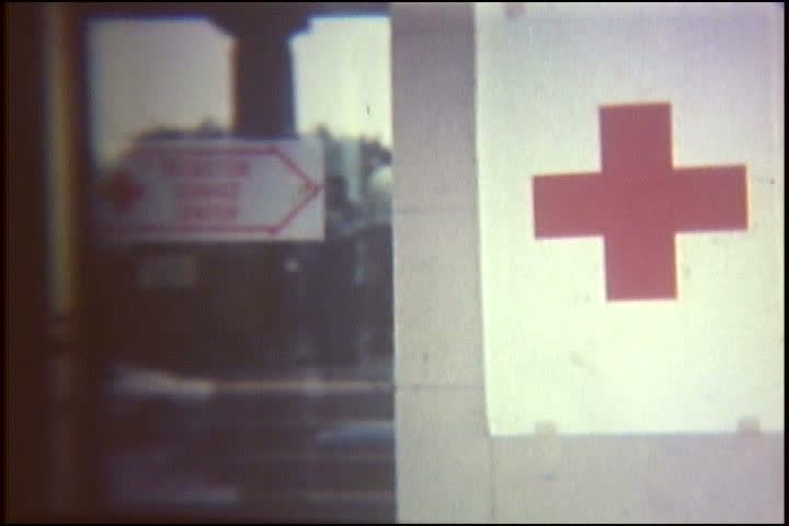 1970s - Home movie style footage of flooding in Harrisburg Pennsylvania in 1972.