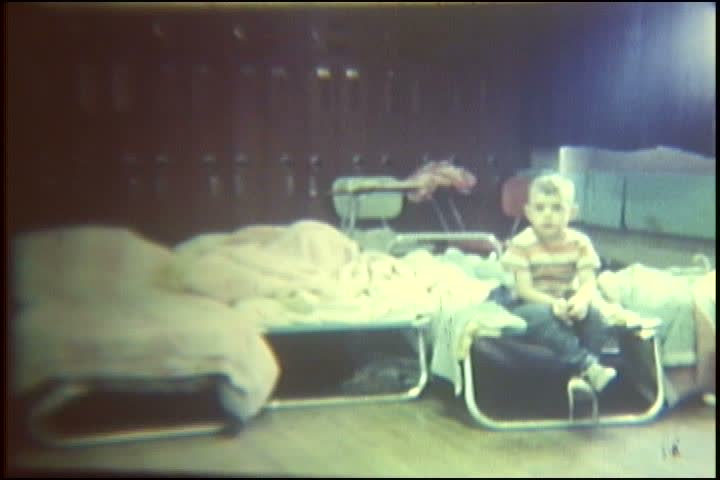 1970s - Home movie style footage of flooding in Harrisburg Pennsylvania in 1972.