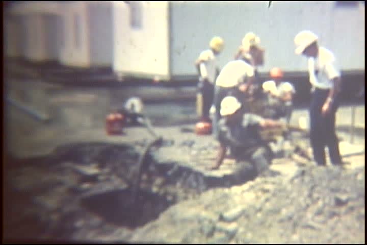 1970s - Home movie style footage of flooding in Harrisburg Pennsylvania in 1972.