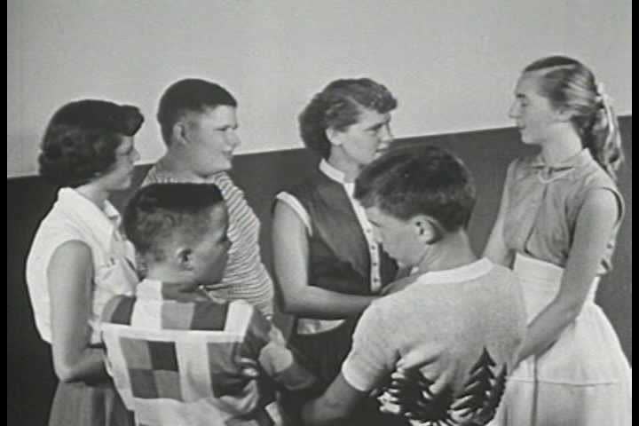 1950s - Susan gets ready for a party during the 1950s