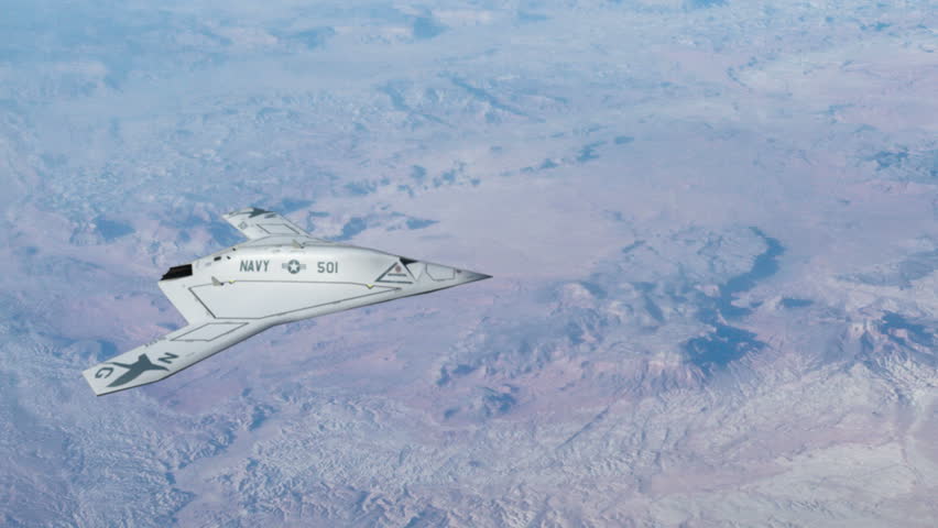 X-47B Combat Aircraft.  The X-47B is a demonstration unmanned combat air vehicle
