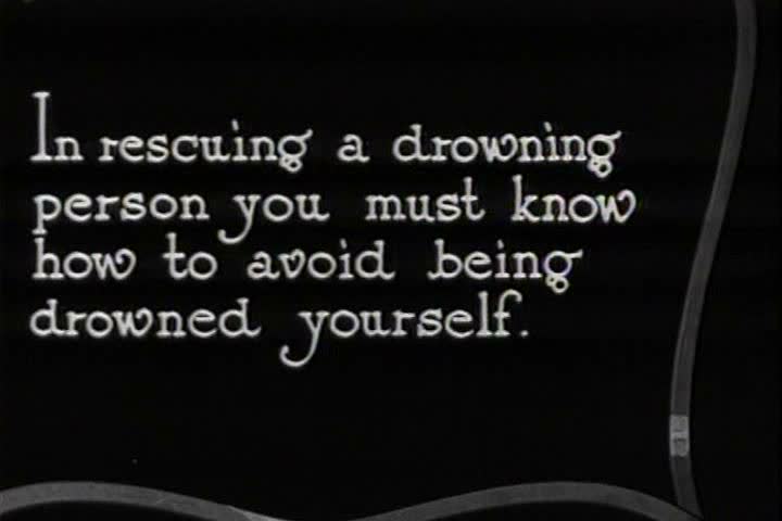 1920s - How to rescue a drowning person in 1926.