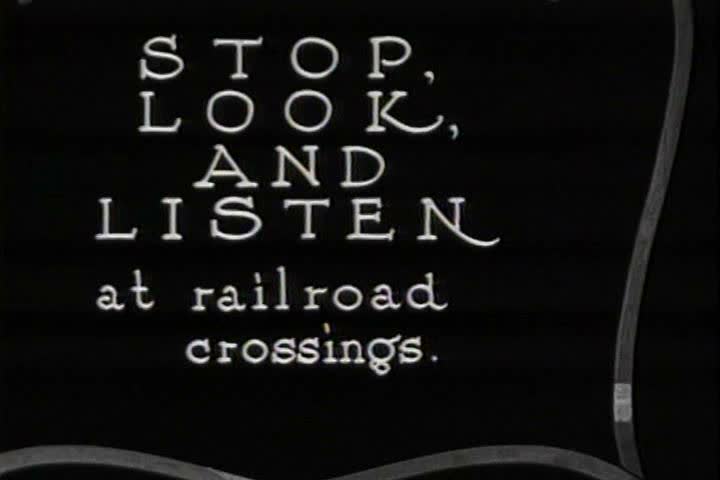1920s - Safety at railroad crossings in 1926.