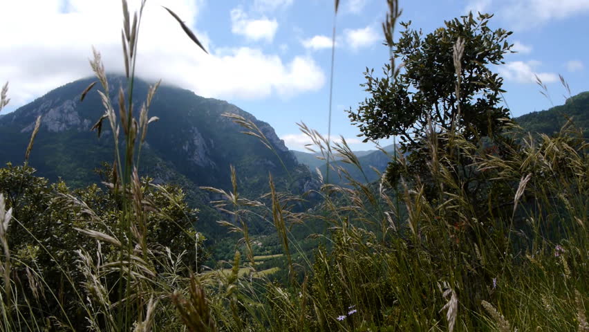 View of the Landscape of the french Pyrenees