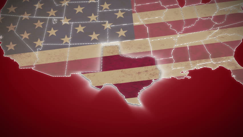 USA Map, Texas pull out. No signs or letters so you can insert own graphics,
