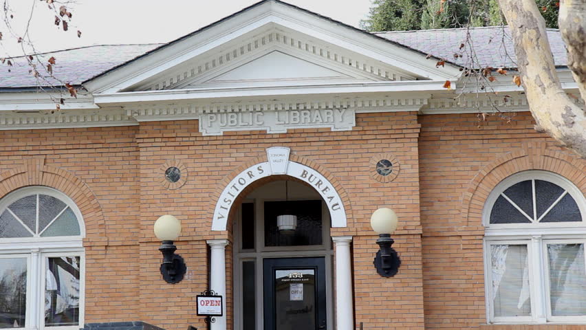 Sonoma County Public Library located in Historic downtown Sonoma, California.
