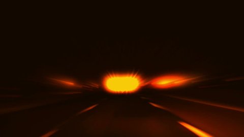 Driving in highway, abstract with motion blur and glow