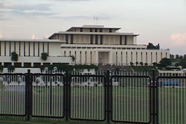 Exterios of Pakistan Secretariat building in Islamabad, Pakistan.