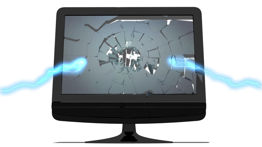 Monitor screen shattered. Comes with Alpha Matte.