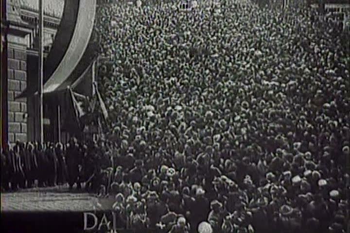 1940s - The Nazis march into Budapest, Hungary in World War Two.