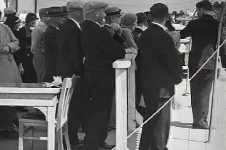 1930s - Ford cars are introduced at the Michigan State Fair in 1932 and people do early test drives to prove performance.