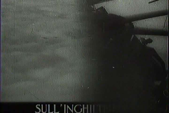 1940s - Captured Italian war film from 1941 shows British airplanes and pilots going into battle and suffering defeats.