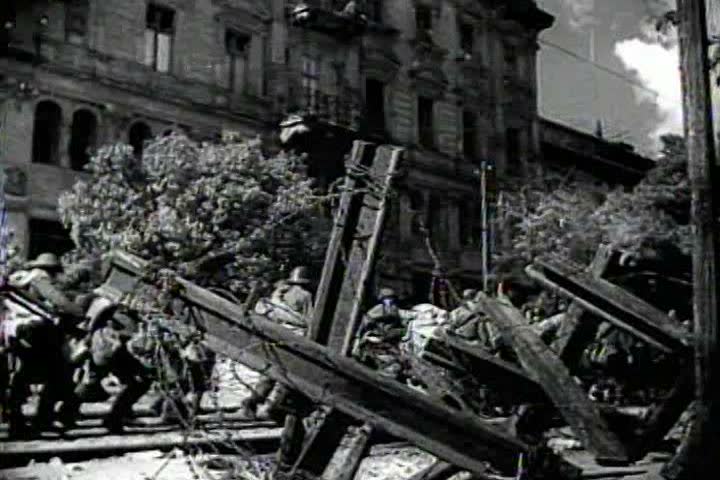 1940s - Captured Italian war film from 1941 shows Romanian troops capturing Odessa.