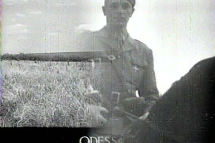 1940s - Captured Italian war film from 1941 shows the capture of Odessa, Russia.