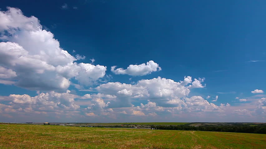 yellow field cloudy sky Stock Footage Video (100% Royalty-free) 4297307 ...