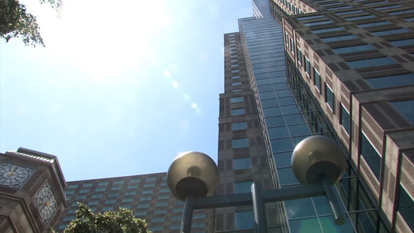 A tall office building in downtown Pittsburgh, Pennsylvania.