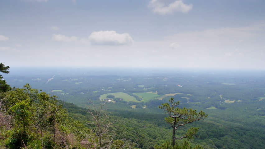A time lapse view from the top of Pilot Mountain in northern North Carolina.