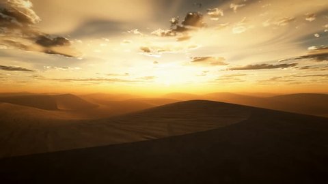 desert sunset flight