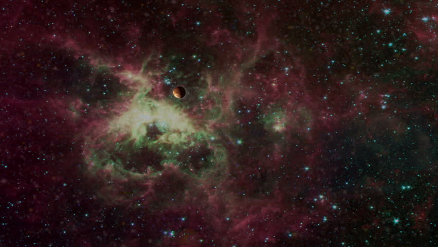 Red Planet Passby Deep Space Nebula medium Warp