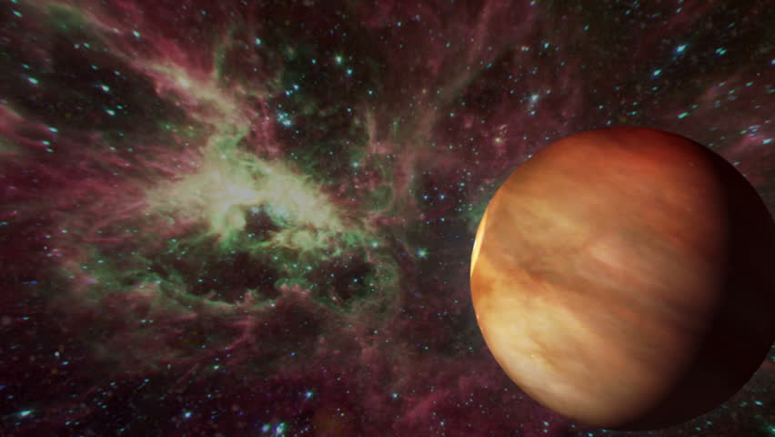 Red Planet Passby Deep Space Nebula Warp