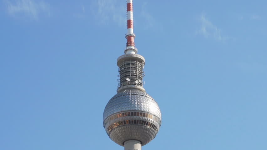 Red town hall and television tower Berlin