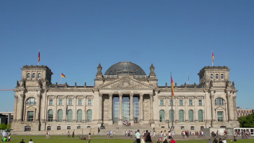 Reichstag with park in Berlin