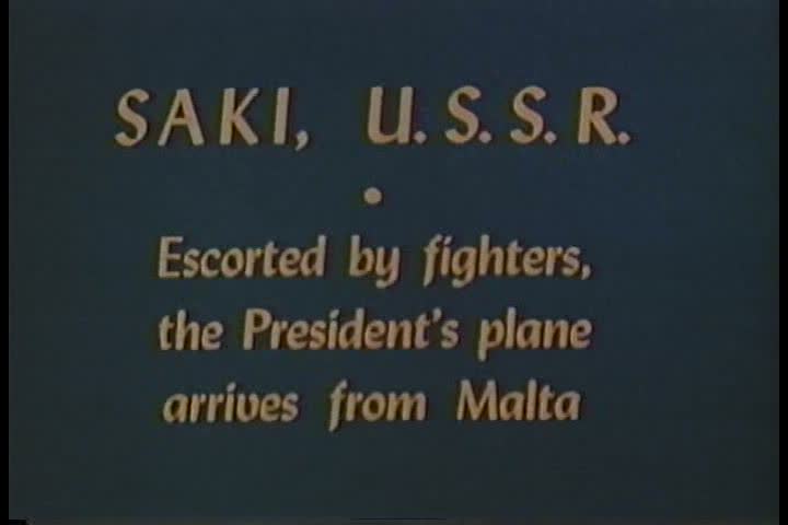 1940s - FDR visits Russia in 1945 to attend the Yalta Conference.