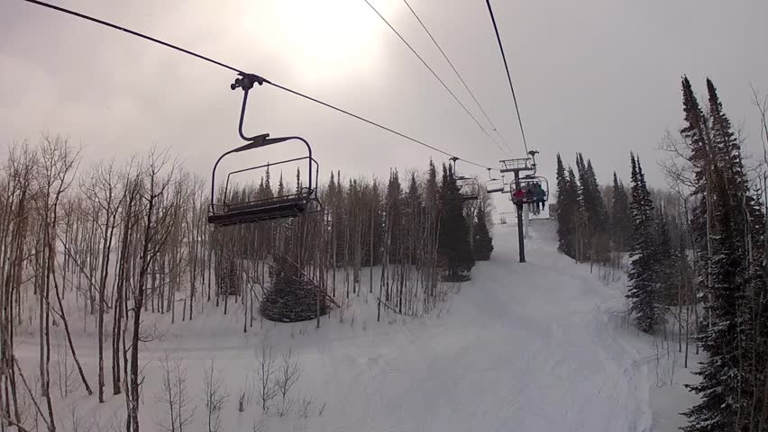 A ski resort lift