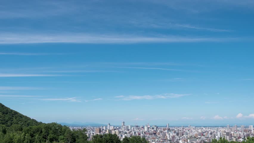 Sapporo Cityscape, Time lapse