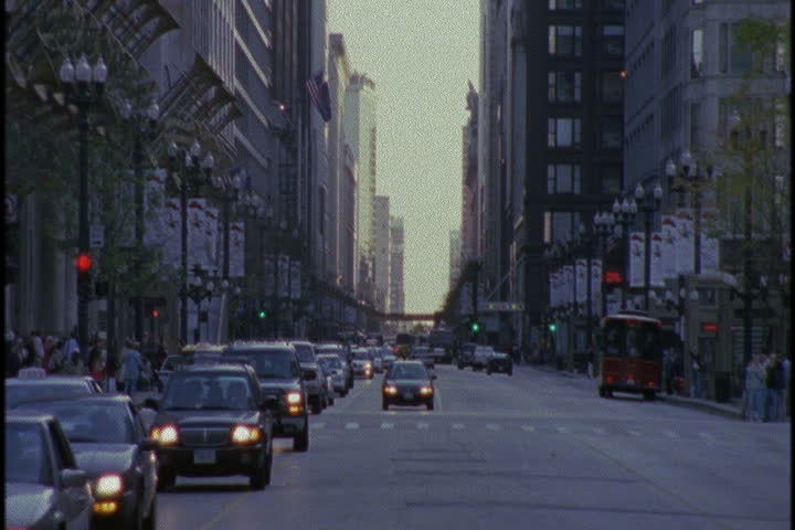 Chicago - November 03, 2001: Stock Footage Video (100% Royalty-free