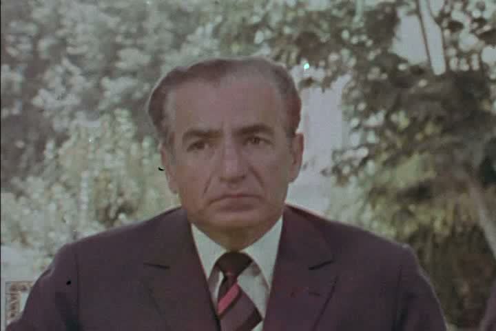 1970s - shah iran discusses his Stock Footage Video (100% Royalty-free