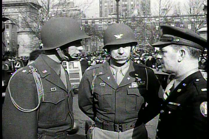 1940s - Victory parade for World War Two in New York City.