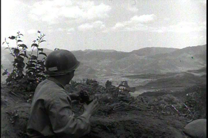 1950s - A day of a life of a soldier in the Korean War in the 1950s.