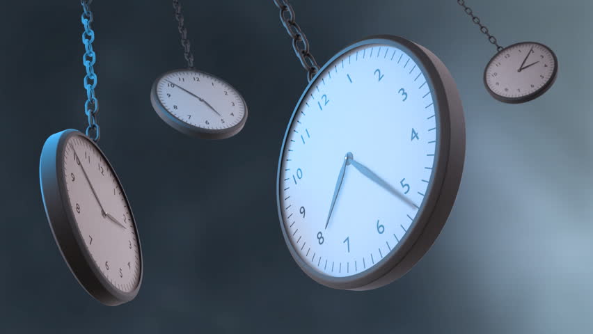 Abstract time lapse clocks animation. Perfect loop in HD 1080p format.