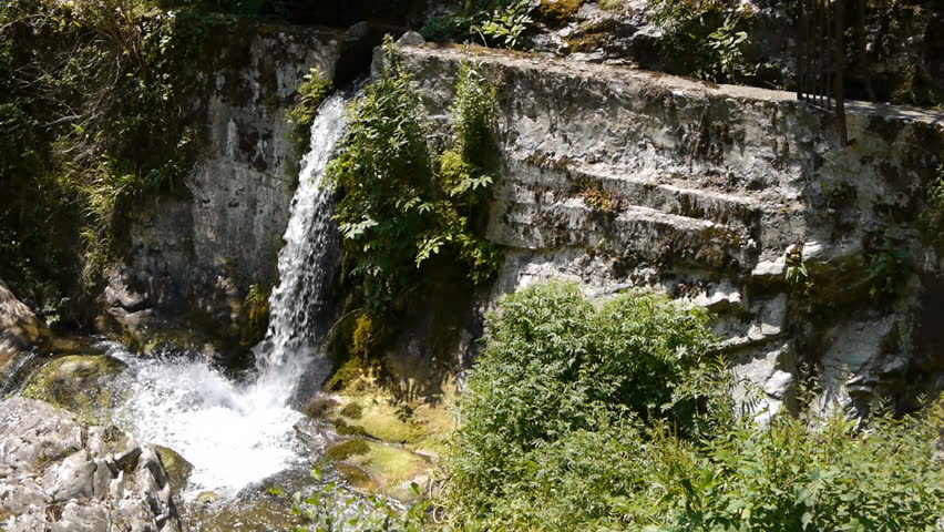 Little waterfall of Gorges de la Fou, France