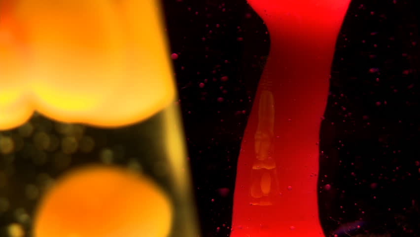 Detail of two lava lamps, useful for abstract backgrounds and patterns.  Colors