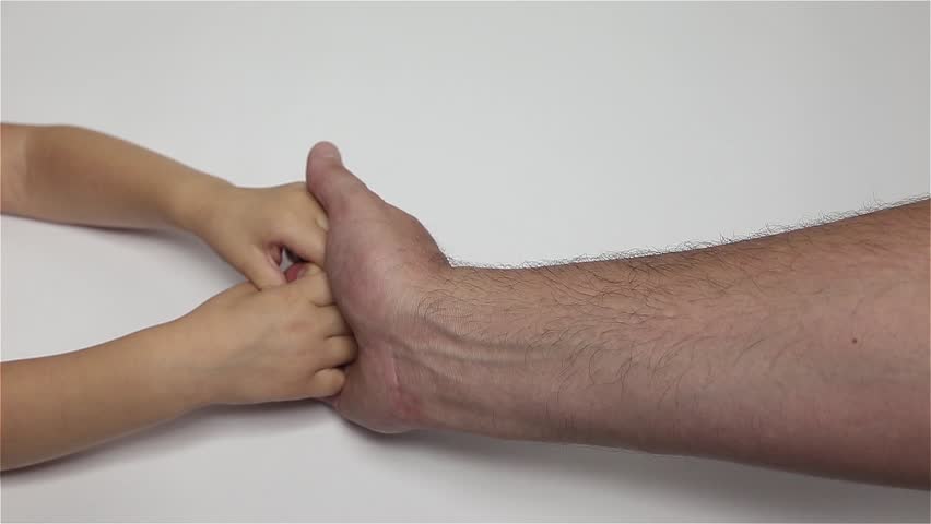 Trust/ hands come together. parenting theme. 