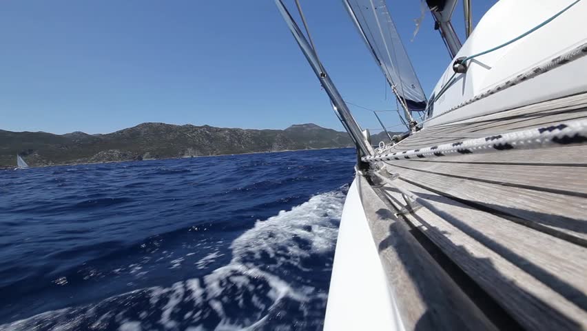  Yachting tourism - maritime walk (HD) Romantic trip on luxury yacht.