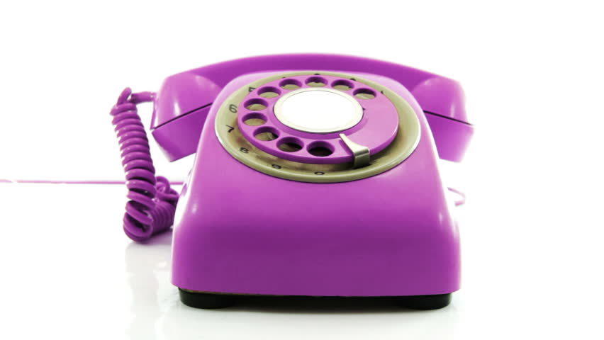 old Purple phone ringing like crazy