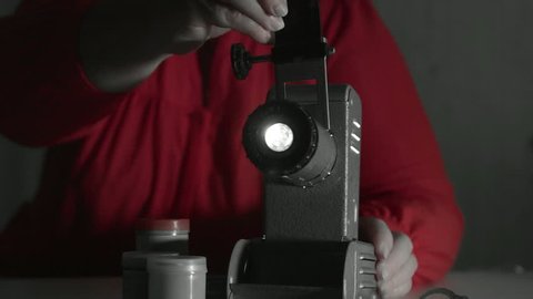  Retro Filmstrip Projector