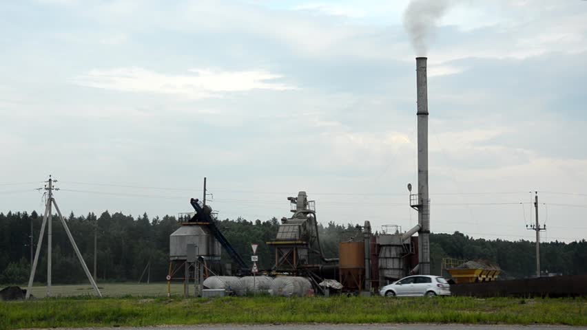 Mobile plant on production of asphalt