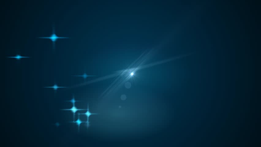 Blue sparkling stars background