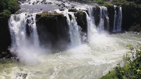 Great Iguazu Falls 6 distance shot (huge waterfalls)