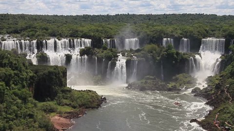 Great Iguazu Falls 7 distance shot (huge waterfalls)