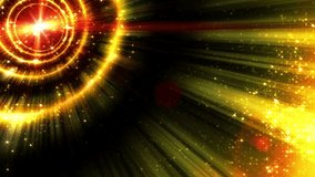 Abstract motion background, shining lights  and sparkling  particles, seamless loop able.