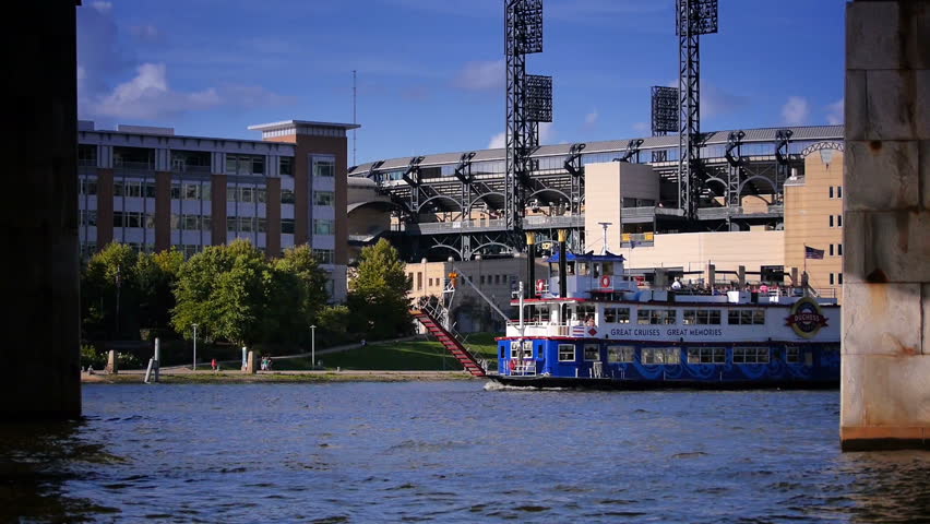 PITTSBURGH, PA, Circa August, 2013 - The Gateway Clipper riverboat takes