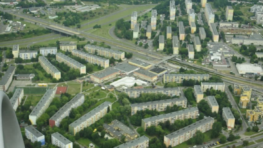 Aerial view of Bydgoszcz in Poland
