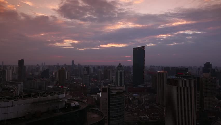 Shanghai at dusk