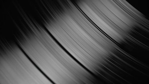 Vinyl Record Player Background With Soft Light Streak.