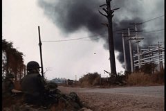 1960s - Unedited raw silent footage of the 1968 Tet Offensive attack on the Tan Son Nhut airbase during the Vietnam War.